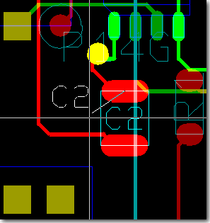 BAE Version 6.2: Layouteditor - Bauteile - Name bewegen - Anzeige Referenzlinie