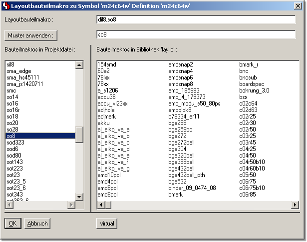 BAE Version 7.0: Schaltplaneditor - Symbologikeditor mit neuem Dialog zur Zuweisung von Alternativbauformen